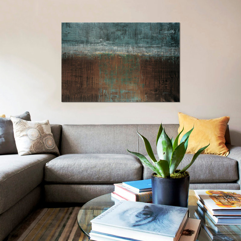 «Verdigris» par Liz Jardine, reproduction sur toile tendue, H 16 po x l 24 po x P 1 po, Toile tendue