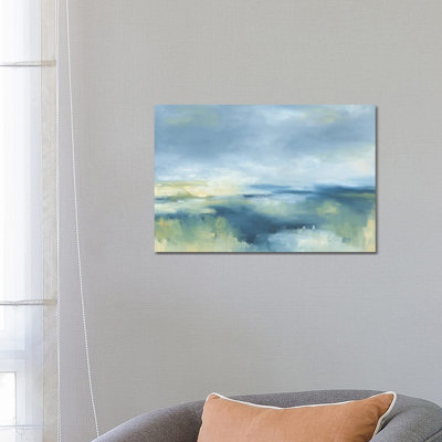 Coastal Blues 1 Piece Wrapped Canvas Painting