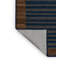 Tapis gris à rayures horizontales lavable à la machine-410784977