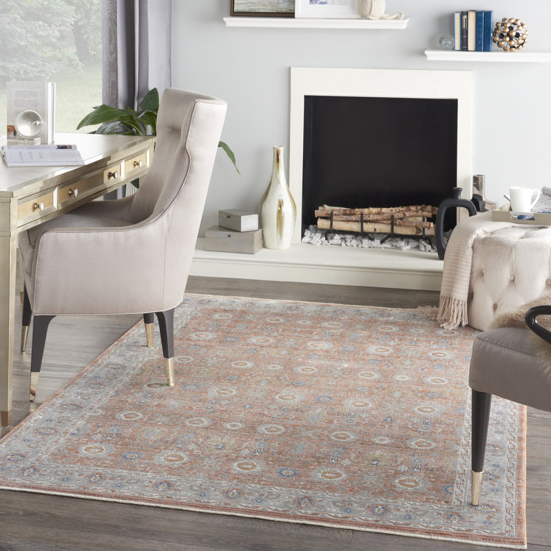 Floral Indoor Rug, Rectangle 5'3" x 7'3"
