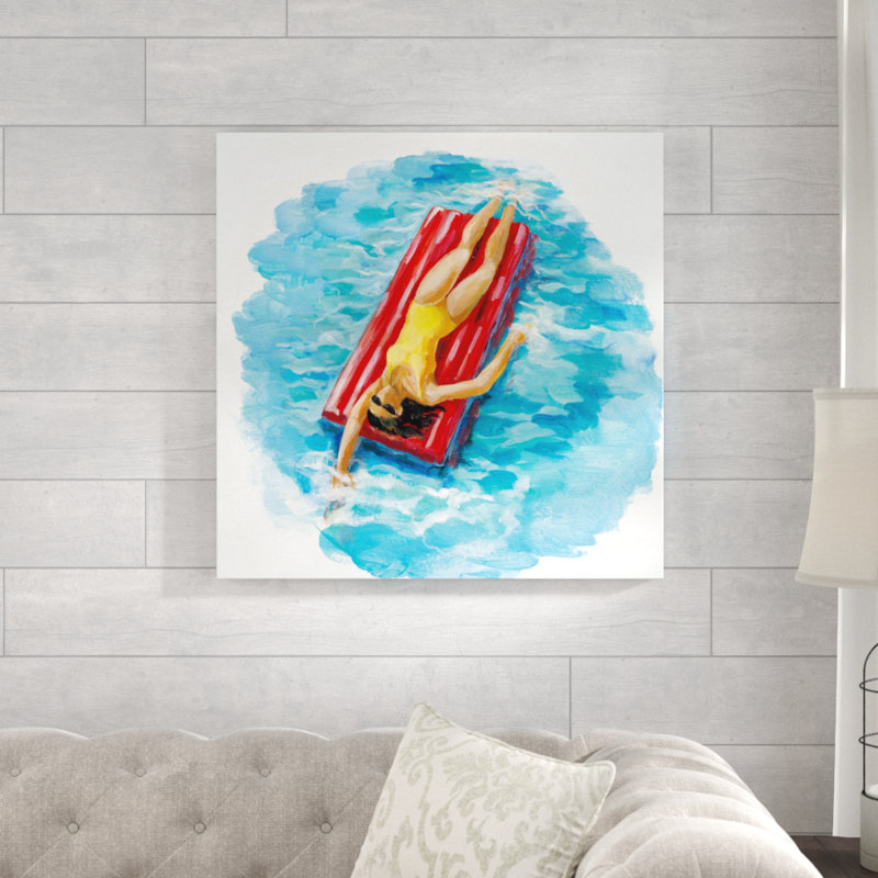 Sunbather II by Silvia Vassileva - Wrapped Canvas Painting, 76cm H x 76cm W