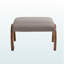 Repose-pieds en tissu gris Incanto-586941631