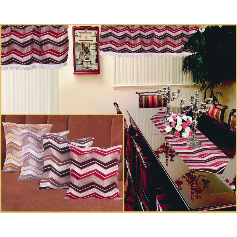 Jupe de fenêtre 60 po chenille luxueux Natumbua, Or