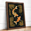 Dancing Koi Boho - Framed Print-135999748-135999749