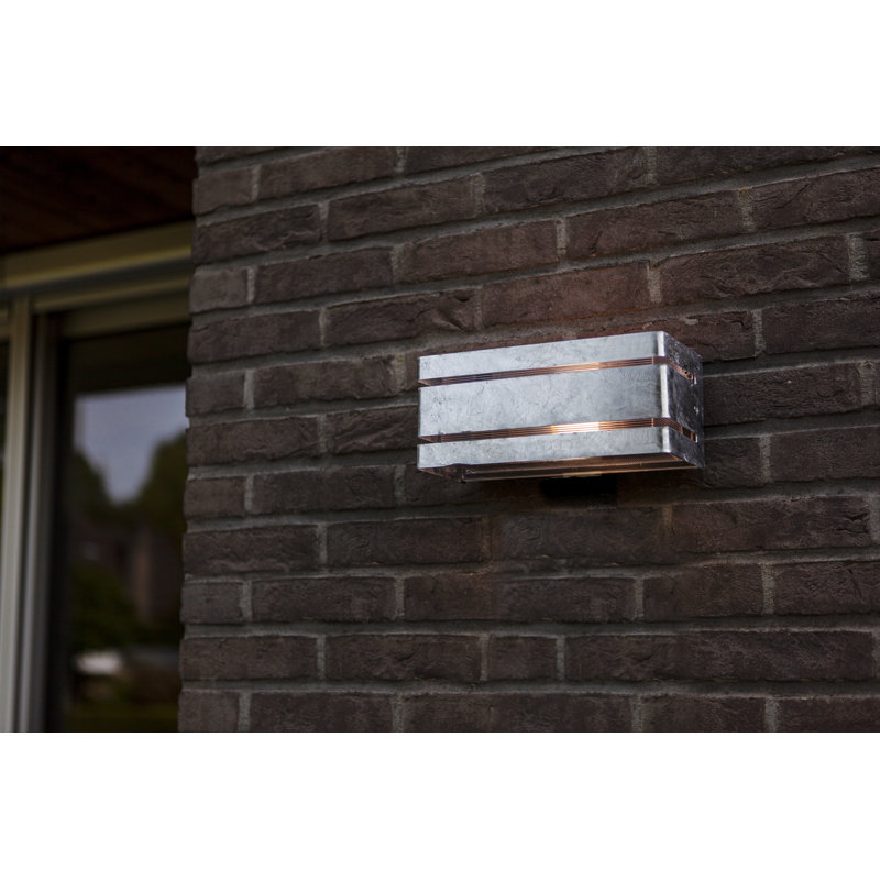 Aubriel Galvanised 11cm H Outdoor Flush Mount