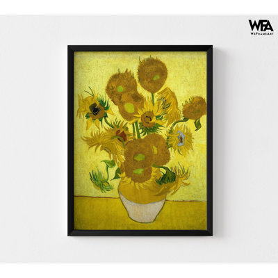 Van Gogh, tournesols jaunes, peinture encadrée par Vincent Van Gogh, art mural tournesol, impression de tournesol Van Gogh, art mural encadré
