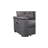 Queribus Dark Gray Reversible Sleeper Sectional Sofa With Storage Chaise
