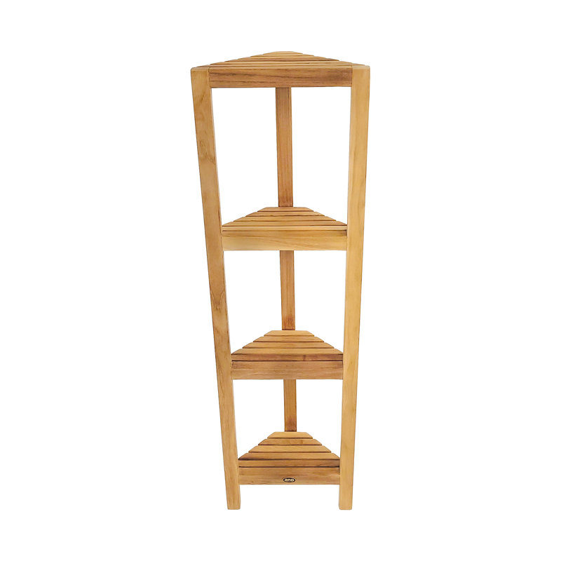 Teak Bathroom Shelves