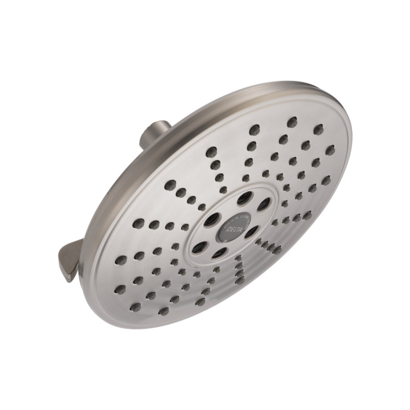 Universal Showering Components Multi Function Adjustable Shower Head with H2okinetic Technology, Satin Nickel