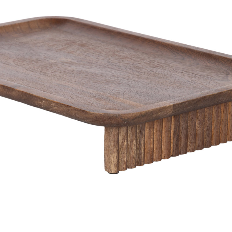 Risecroft Elevated Ribbed Two-Piece Tray Set