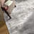Pavelina Gray Modern Abstract Machine Washable Indoor Area Rug with Non-Slip Backing-1329360428
