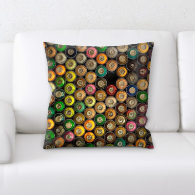 Microsuede Reversible Throw Pillow