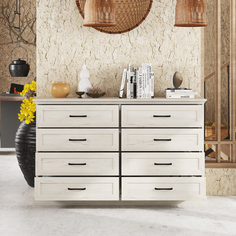 54.6'' W 8-Drawer Elegant Dresser & Chest