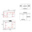 Ensemble d'armoires de cuisine, 6 portes, 9 tablettes, blanc - Cuisine