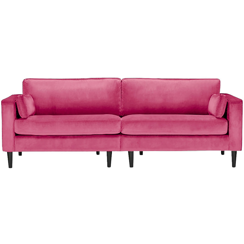 Millerville 4 Seater Velvet Sofa, Fuchsia