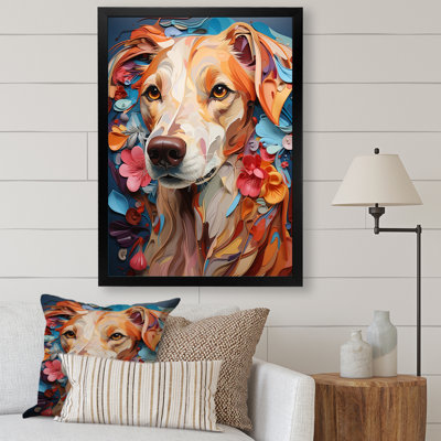" Playfull Dog Whippet Popart II "