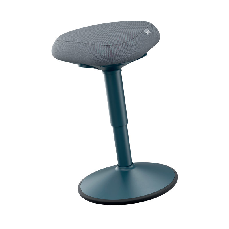Adjustable Height Active Stool, Matte Blue