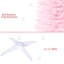 Arbre artificiel rose de 5 pi, mince avec 294 pointes et base en plastique ferme, antidéflagrant, support de branche à étapes de fluffing simples, ignifuge, décoration facile