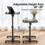 Rolling Laptop Desk, Adjustable Standing Mobile Laptop Cart With Wheels, Sit-Stand Table For Home Office-541702380