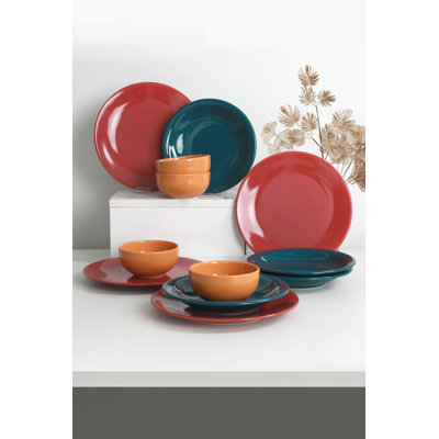 Piece Ceramic Dinnerware Set - Service for 4