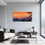 Paysage et nature coucher de soleil ciel oiseaux volants silhouettes orange mauve-578625446