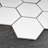 Porcetile 10.08 in. x 11.64 in. Honeycomb Matte Porcelain Mosaic Wall and Floor Tile-47503011