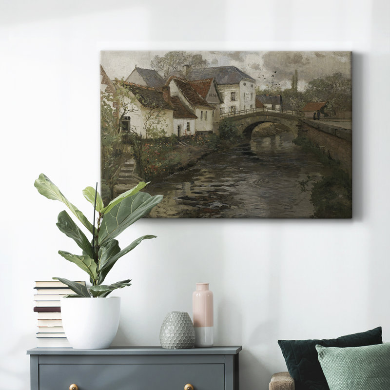 «Vintage Landscape -DXCI» sur, H 9 po x l 13 po x P 1,5 po, Toile tendue