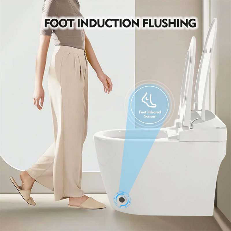 Toilette allongée à bidet au sol avec création GPF (siège inclus)