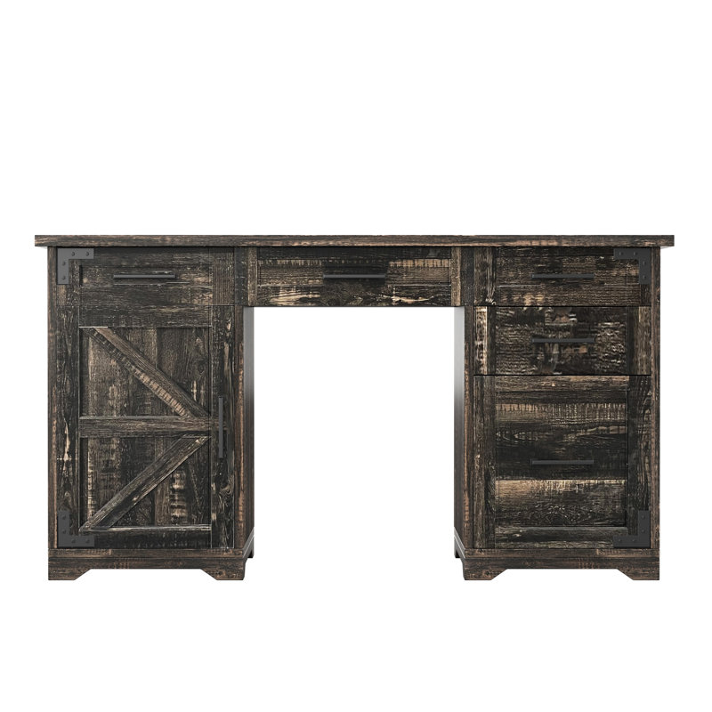 Bureau de direction 55 po Farmhouse, Gris