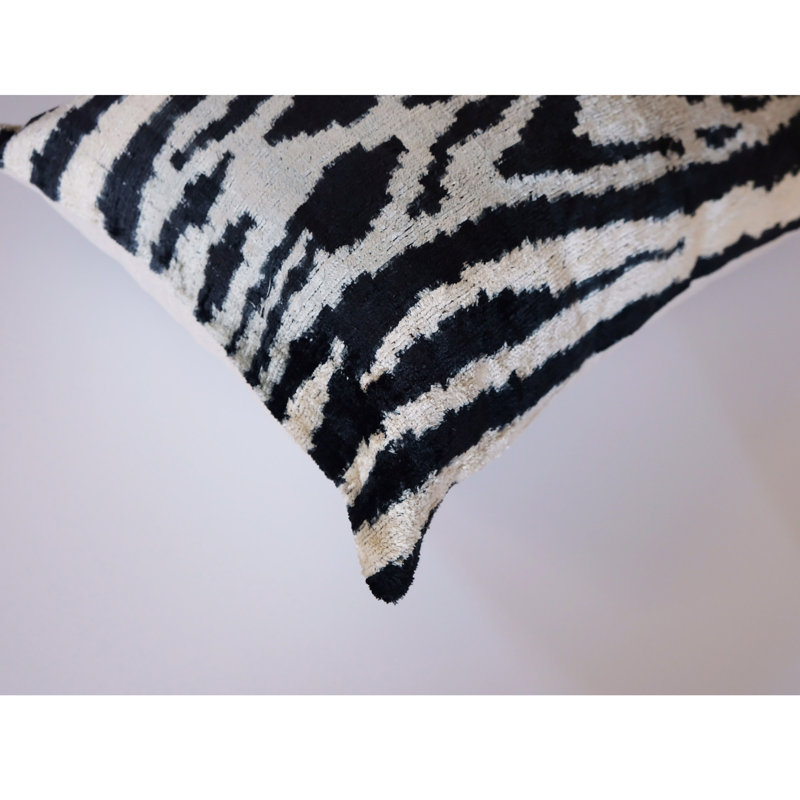 Frye Feather Throw Pillow, Ikat 8