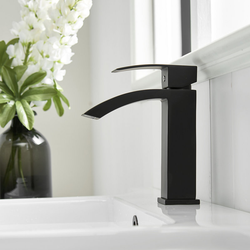Bathroom Faucet, Brushed  Faucet For Bathroom Sink, Single Hole Bathroom Faucet Modern Single Handle Vanity Basin Faucet