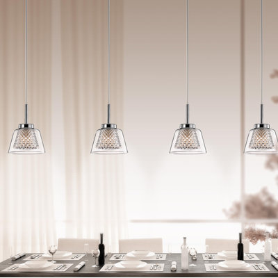 Boccale 5 - Light Chrome LED Kitchen Island Pendant