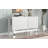 Farmhouse Wood Extendable Dining Table With Drop Leaf For Small Places, White-1170320301