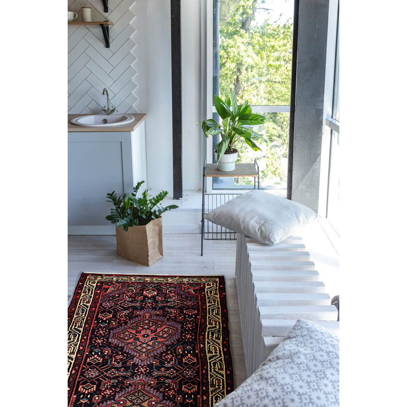 Tapis bleu marine Anadol 3 pi x 9 pi 6 po