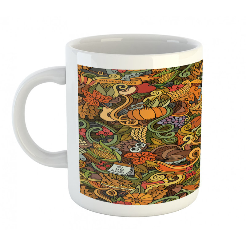 Grande tasse à café automne