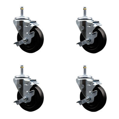 Hard Swivel Grip Ring Stem Caster