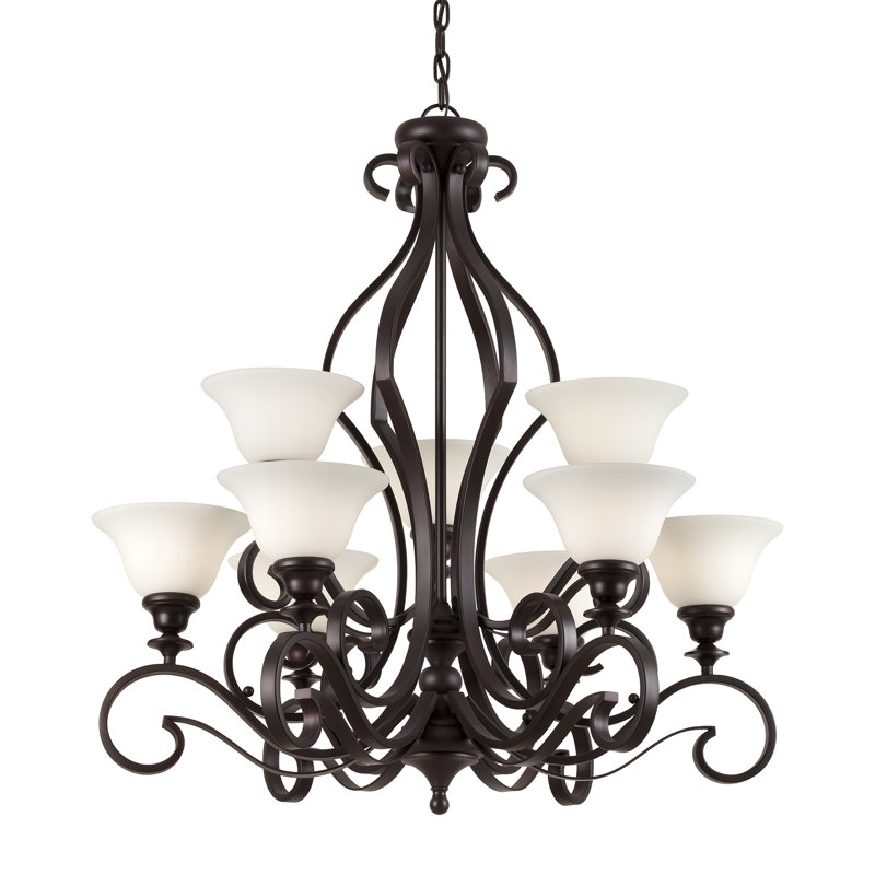 Hendricksen 9 - Light Dimmable Tiered Chandelier