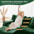 Evergreen 148" W x 65.7" D x 27.9" H 4-Seat Teddy Fabric L-Shaped Sectional Sofa-661965917-661965888