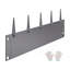 Ensemble de 5 bordures en acier pour bordure antirouille 39 x 5 po gris foncé