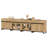 4 In 1 Sideboard Buffet Cabinets With Glass Doors And 2 Drawers, Modern Sideboard Credenza With Adjustable Shelf And Metal Base, Coffee Bar Cabinet Storage Cabinet-1654897066