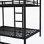 Lit en métal avec lit gigogne simple-702169558