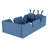 Upholstered Platform Bed with Rabbit Cushion-479619236