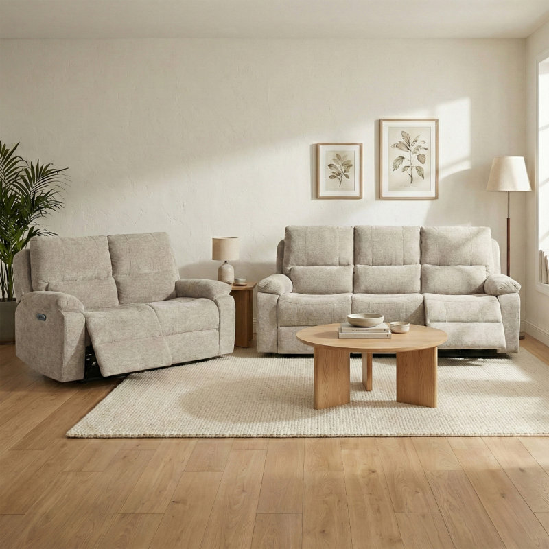 Tation Electric Reclining Suite 3+2, Beige