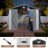 10 Ft. W x 8 Ft. D Galvanized Steel Frame Metal Storage Shed with Dual Lighting (Solar & Handheld) - White-112387366-122442720