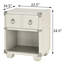 Table de chevet grise pour chambre à coucher avec tablette et tiroir de rangement intégrés, organisation optimisée