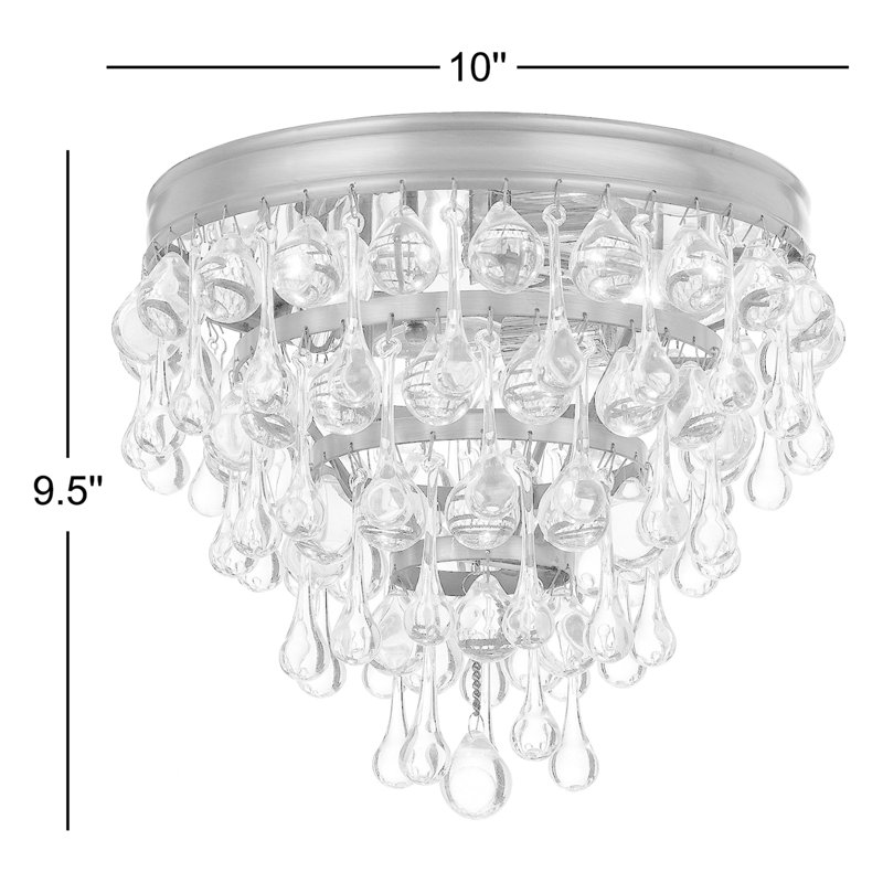 Plafonnier encastré 3 lumières Stoneham, Chrome