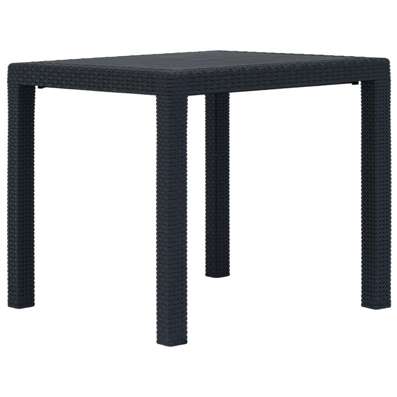 Table basse en plastique Bruan, Anthracite