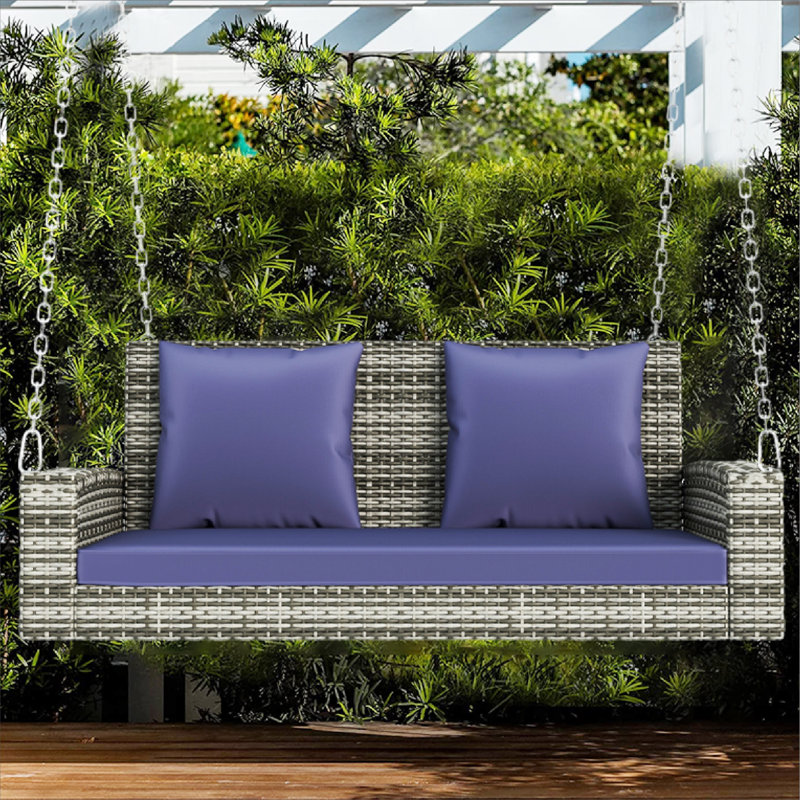 Balancelle pour 2 personnes Riney, gris, Bleu