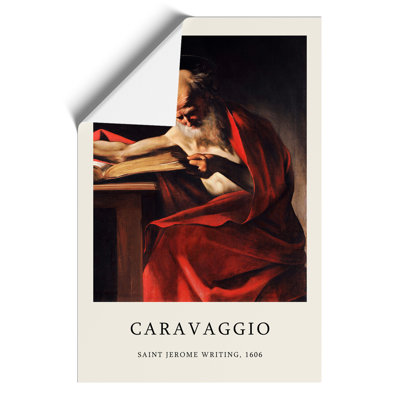 Saint Jerome Writing by Caravaggio - No Frame Print