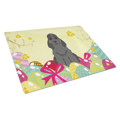 The Holiday Aisle Saroyan Glass Cocker Spaniel Cutting Board
